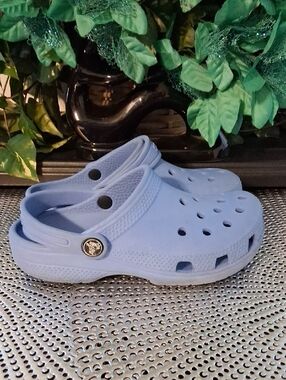 Kids Light Blue Casual Clog Sandals